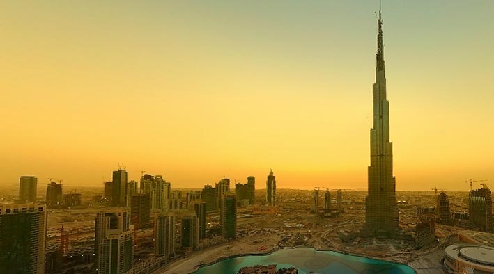 Show&nbsp;Burj Khalifa Downtown - Dubai&nbsp;- 360&deg; Panorama Photo